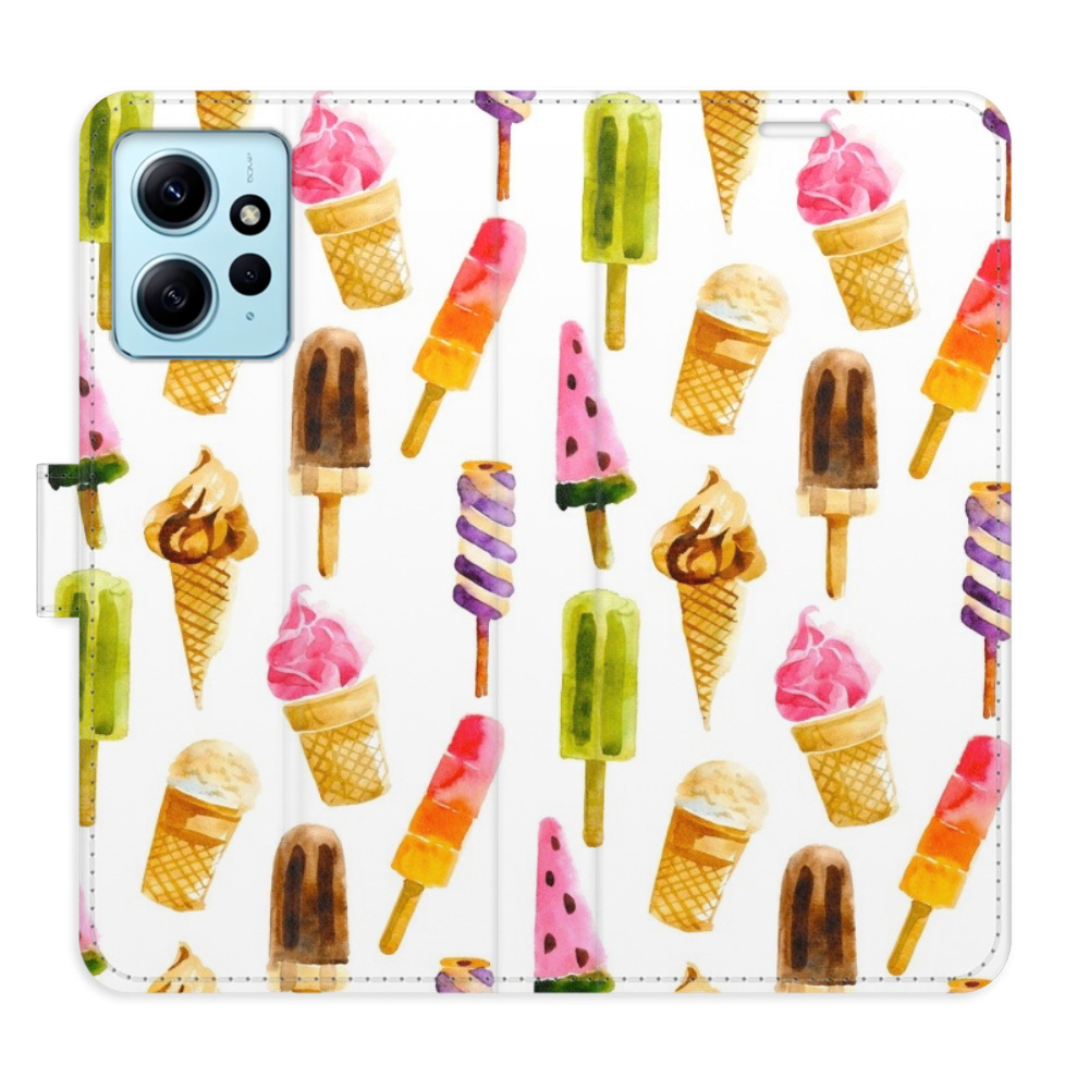 Flipové pouzdro iSaprio - Ice Cream Pattern - Xiaomi Redmi Note 12 5G