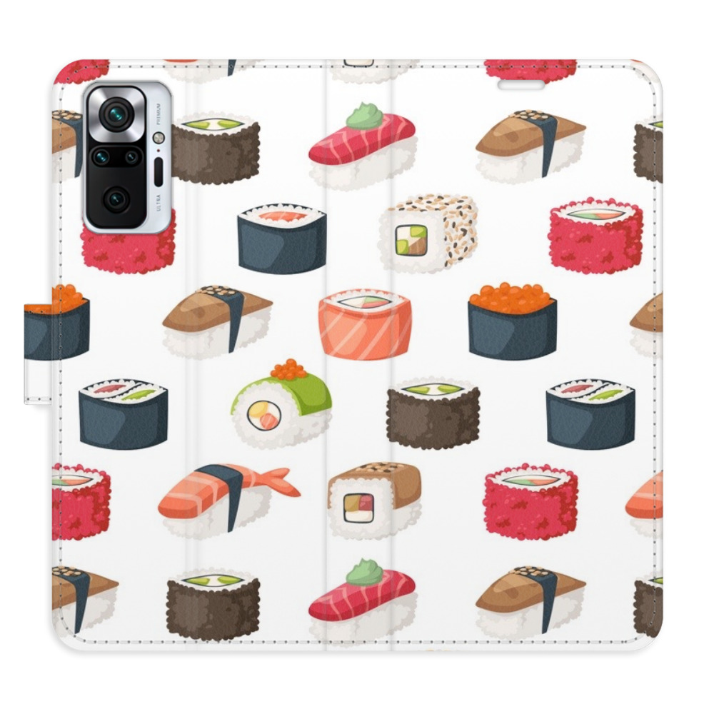 Flipové pouzdro iSaprio - Sushi Pattern 02 - Xiaomi Redmi Note 10 Pro