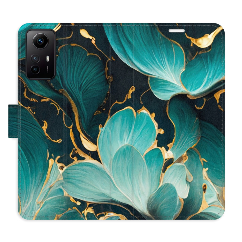 Flipové pouzdro iSaprio - Blue Flowers 02 - Xiaomi Redmi Note 12S