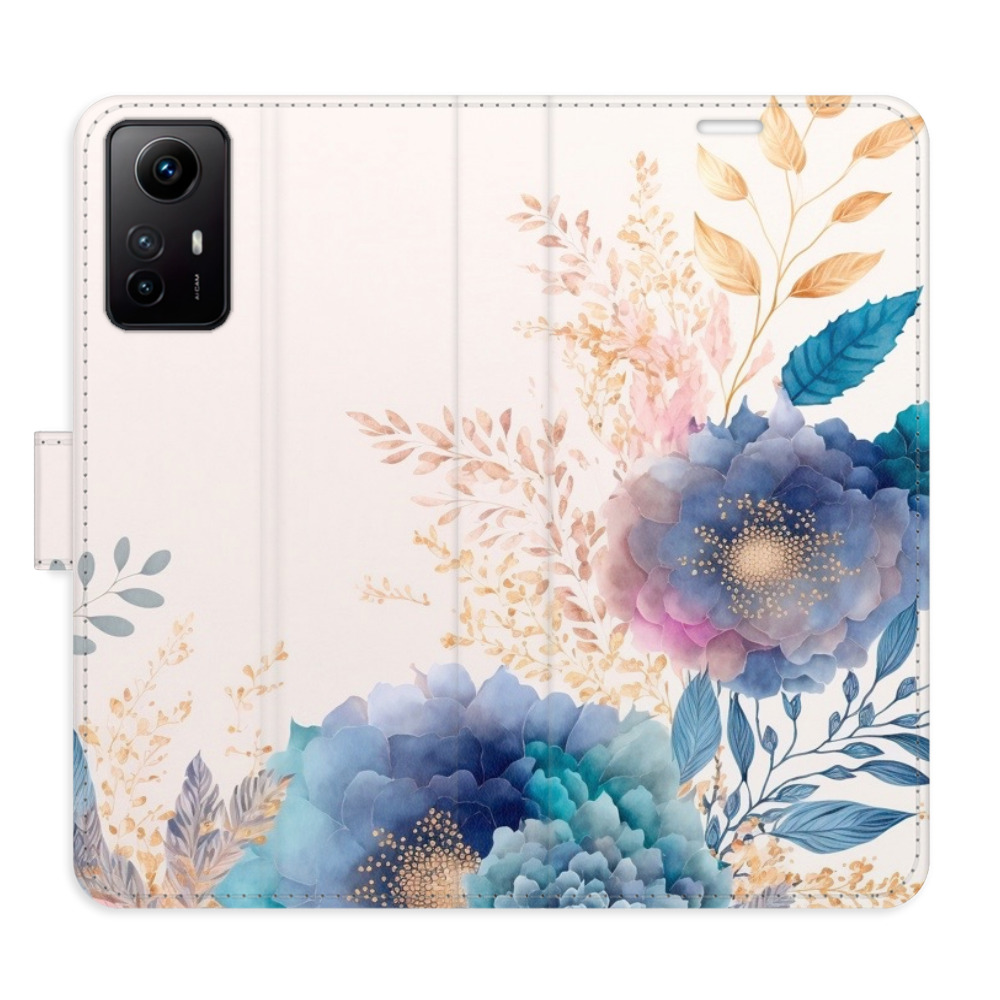 Flipové pouzdro iSaprio - Ornamental Flowers 03 - Xiaomi Redmi Note 12S