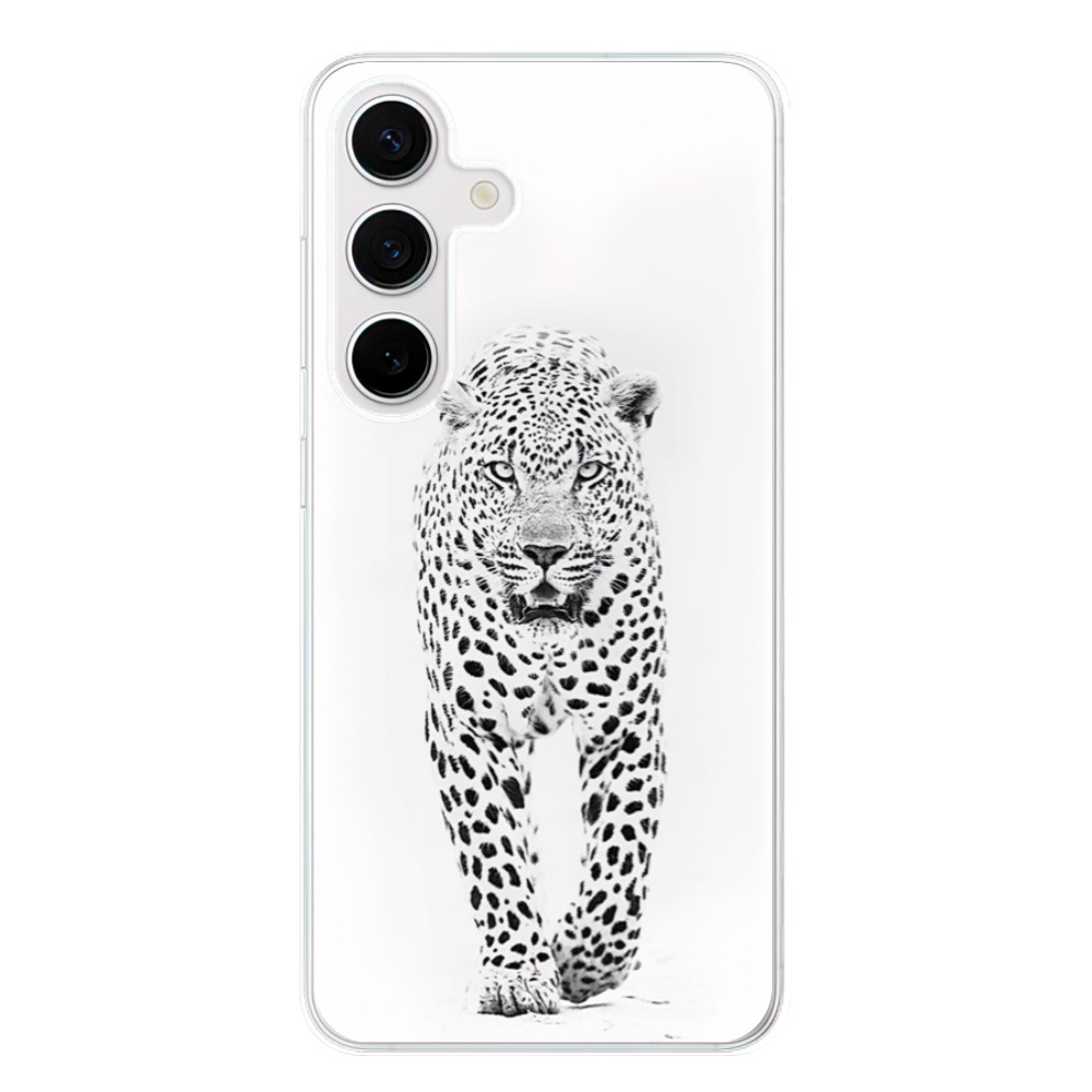 Odolné silikonové pouzdro iSaprio - White Jaguar - Samsung Galaxy S24
