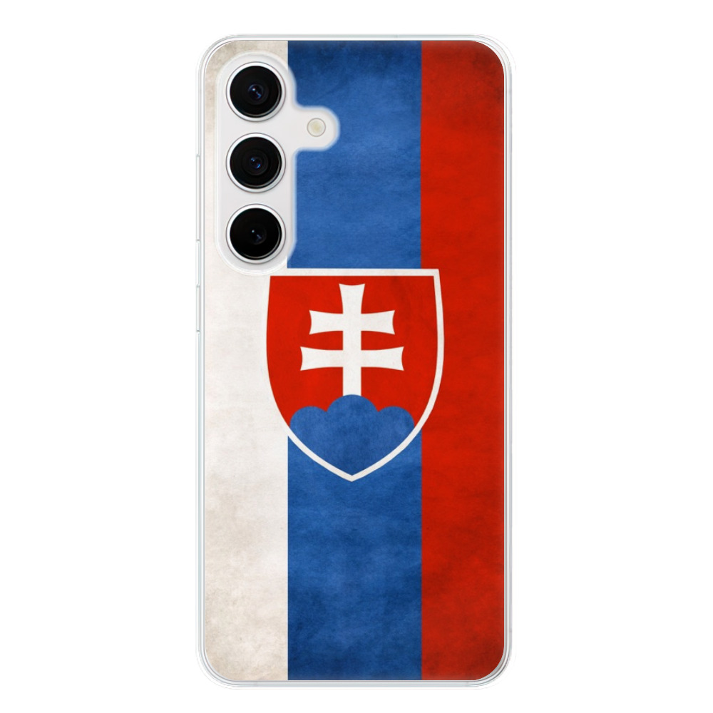 Odolné silikonové pouzdro iSaprio - Slovakia Flag - Samsung Galaxy S24