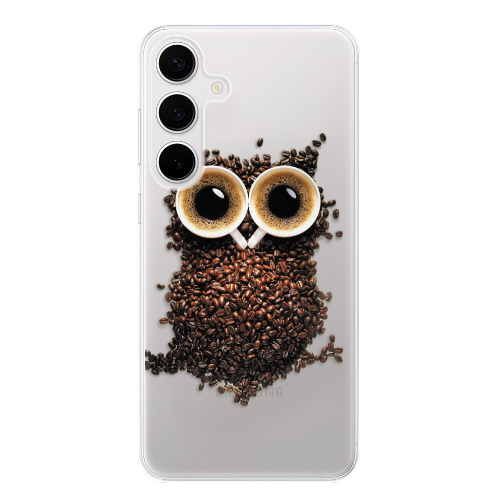 Odolné silikonové pouzdro iSaprio - Owl And Coffee - Samsung Galaxy S24+