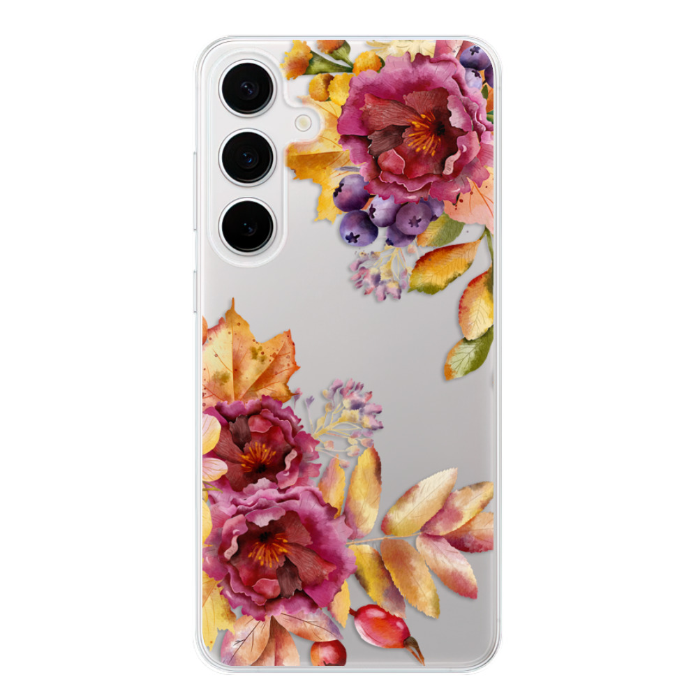 Odolné silikonové pouzdro iSaprio - Fall Flowers - Samsung Galaxy S24+