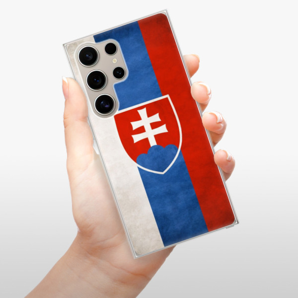 Odolné silikonové pouzdro iSaprio - Slovakia Flag - Samsung Galaxy S24 Ultra