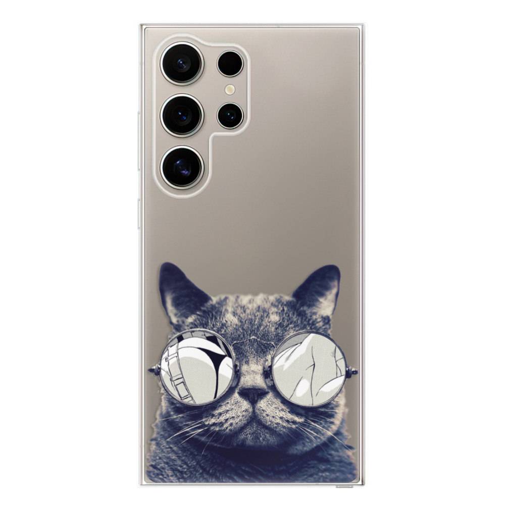 Silikonové odolné pouzdro iSaprio - Crazy Cat 01 - Samsung Galaxy S24 Ultra (Odolný silikonový kryt, obal, pouzdro iSaprio Crazy Cat 01 na mobilní telefon Samsung Galaxy S24 Ultra)