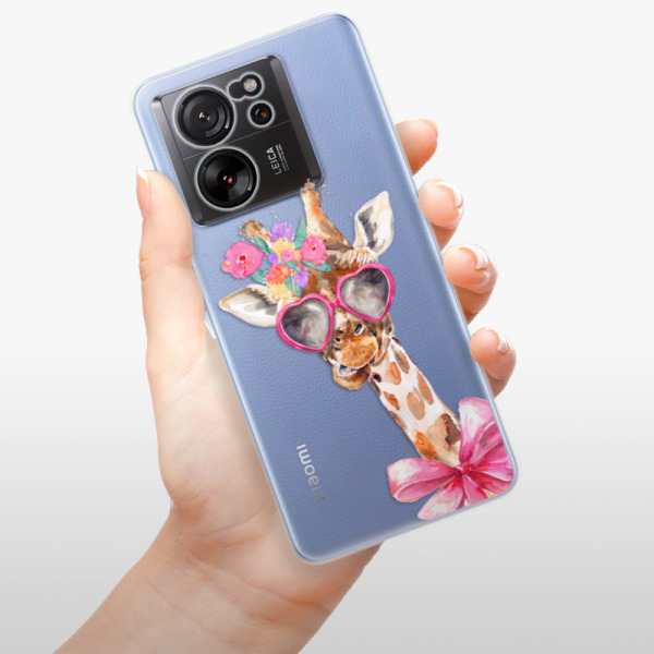 Odolné silikonové pouzdro iSaprio - Lady Giraffe - Xiaomi 13T / 13T Pro