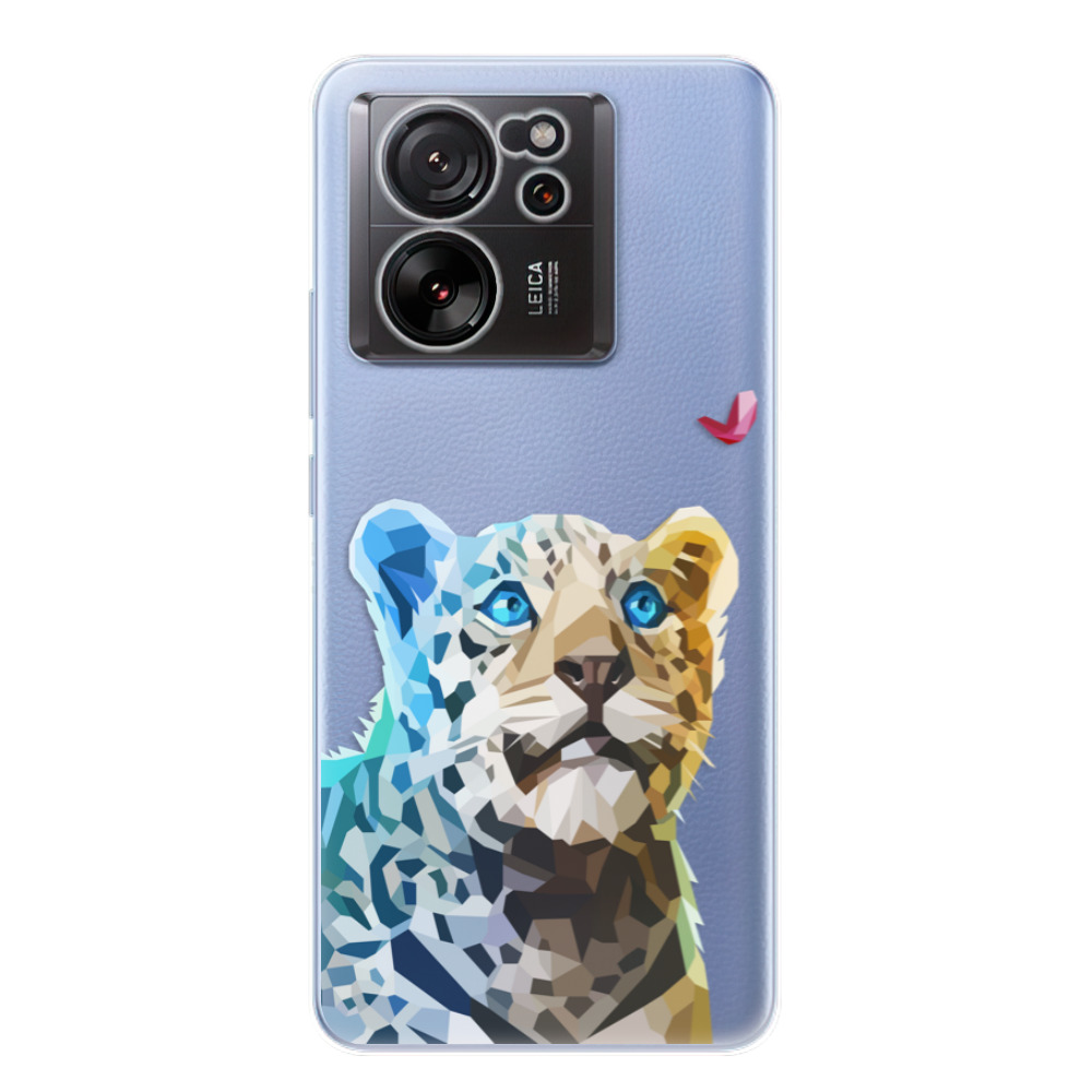 Odolné silikonové pouzdro iSaprio - Leopard With Butterfly - Xiaomi 13T / 13T Pro