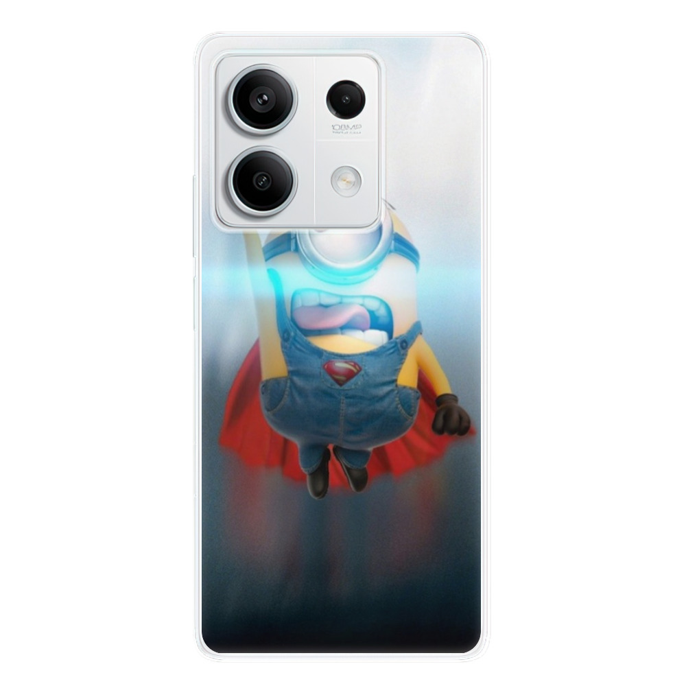 Silikonové odolné pouzdro iSaprio - Mimons Superman 02 - Xiaomi Redmi Note 13 5G (Odolný silikonový kryt, obal, pouzdro iSaprio Mimons Superman 02 na mobilní telefon Xiaomi Redmi Note 13 5G)