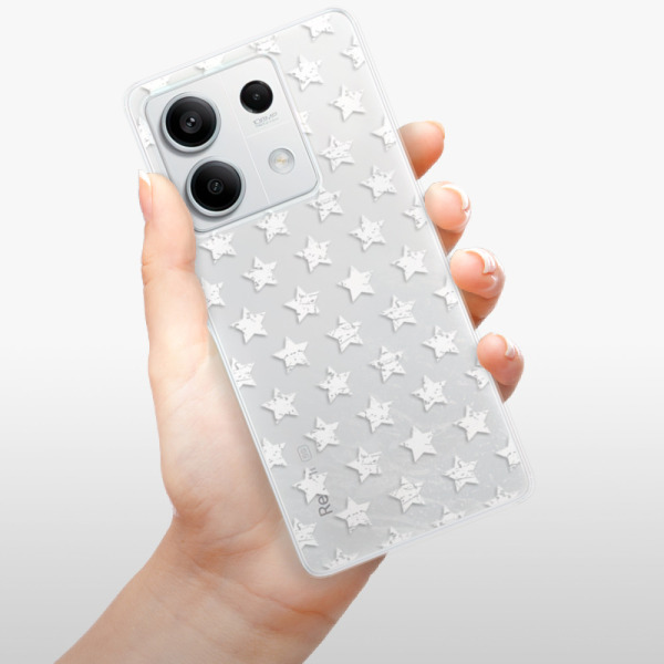 Odolné silikonové pouzdro iSaprio - Stars Pattern - white - Xiaomi Redmi Note 13 5G