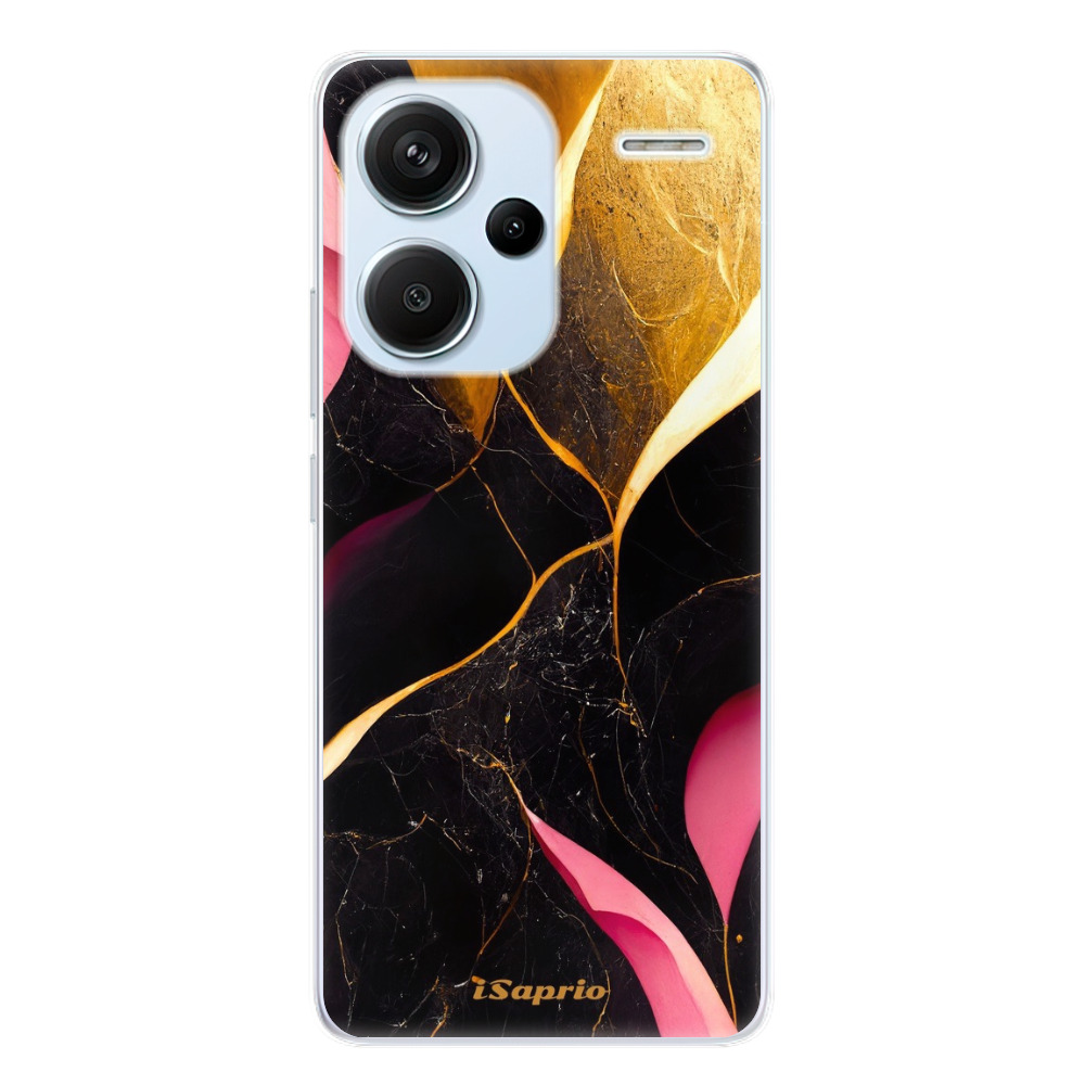 Odolné silikonové pouzdro iSaprio - Gold Pink Marble - Xiaomi Redmi Note 13 Pro+ 5G