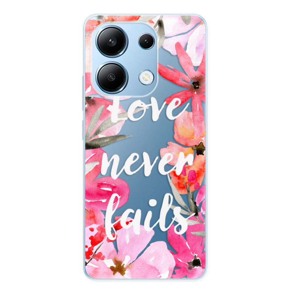 Odolné silikonové pouzdro iSaprio - Love Never Fails - Xiaomi Redmi Note 13