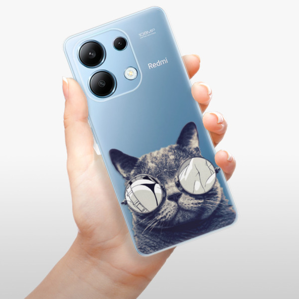 Odolné silikonové pouzdro iSaprio - Crazy Cat 01 - Xiaomi Redmi Note 13