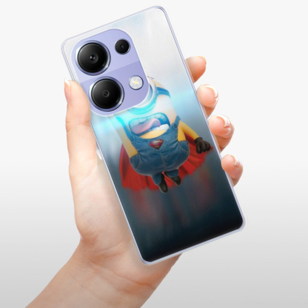 Odolné silikonové pouzdro iSaprio - Mimons Superman 02 - Xiaomi Redmi Note 13 Pro