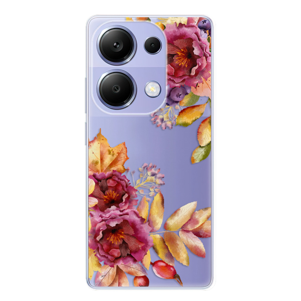 Odolné silikonové pouzdro iSaprio - Fall Flowers - Xiaomi Redmi Note 13 Pro