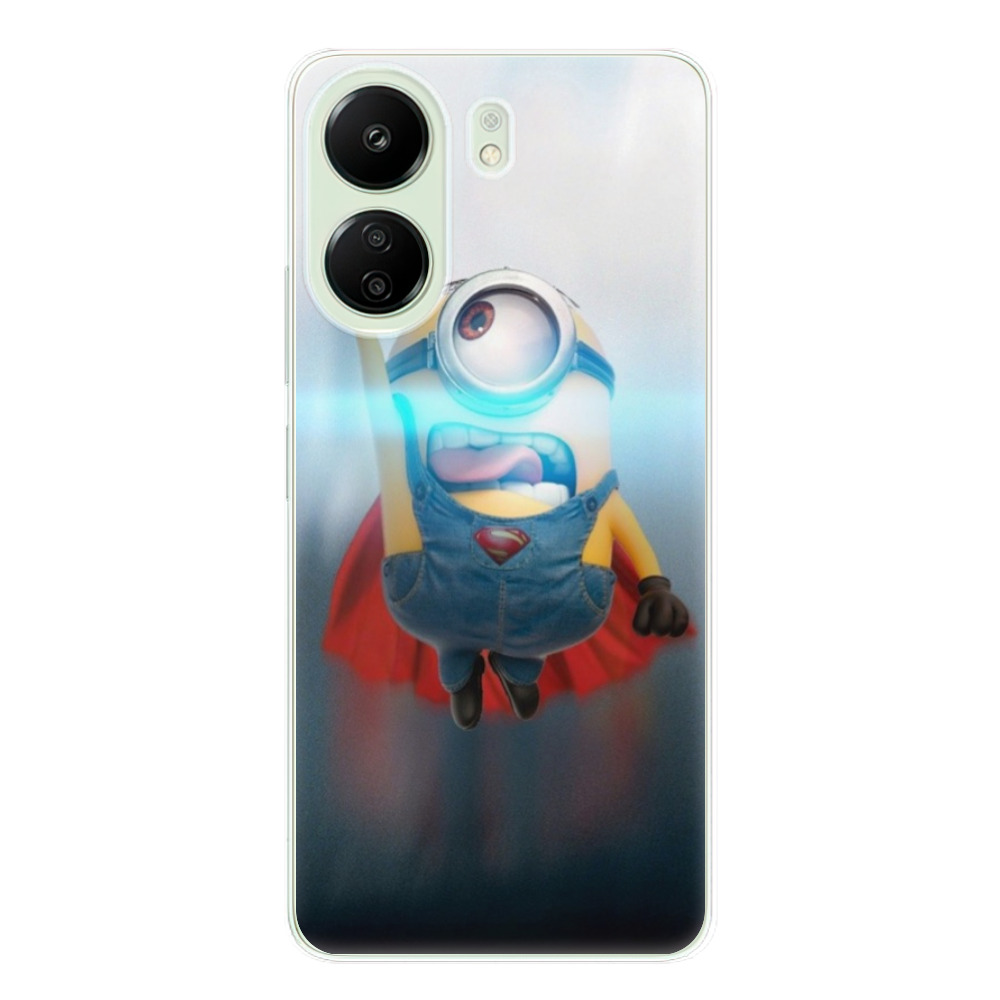 Silikonové odolné pouzdro iSaprio - Mimons Superman 02 - Xiaomi Redmi 13C / Poco C65 (Odolný silikonový kryt, obal, pouzdro iSaprio Mimons Superman 02 na mobilní telefon Xiaomi Redmi 13C / Poco C65)