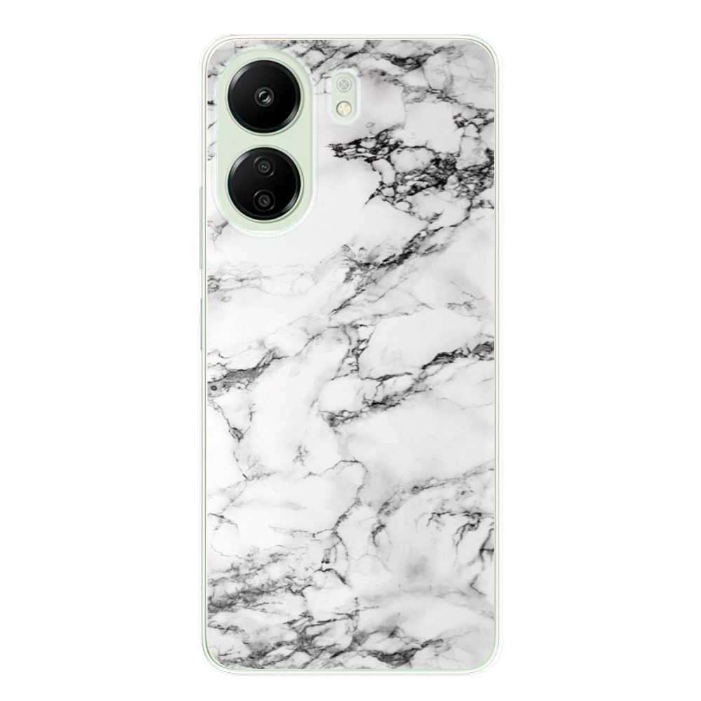 Silikonové odolné pouzdro iSaprio - White Marble 01 - Xiaomi Redmi 13C / Poco C65 (Odolný silikonový kryt, obal, pouzdro iSaprio White Marble 01 na mobilní telefon Xiaomi Redmi 13C / Poco C65)