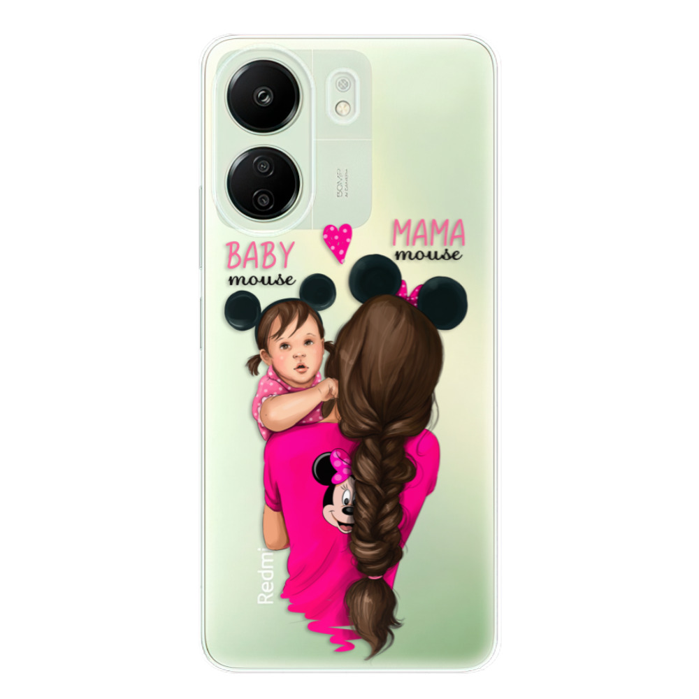 Silikonové odolné pouzdro iSaprio - Mama Mouse Brunette and Girl - Xiaomi Redmi 13C / Poco C65 (Odolný silikonový kryt, obal, pouzdro iSaprio Mama Mouse Brunette and Girl na mobilní telefon Xiaomi Redmi 13C / Poco C65)