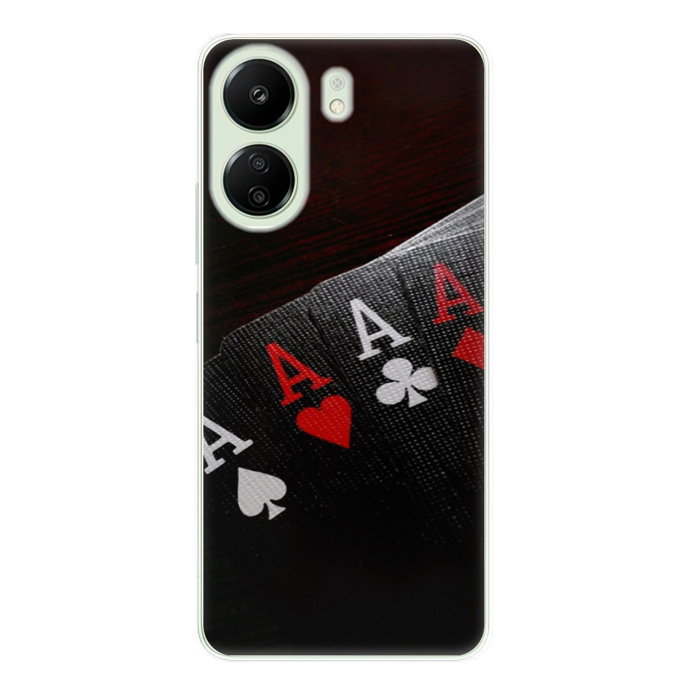 Odolné silikonové pouzdro iSaprio - Poker - Xiaomi Redmi 13C