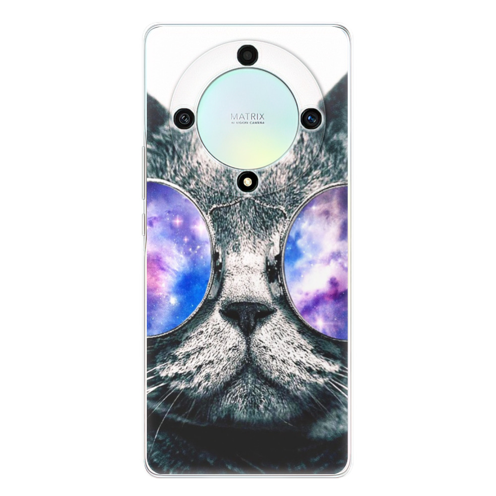 Odolné silikonové pouzdro iSaprio - Galaxy Cat - Honor Magic5 Lite 5G