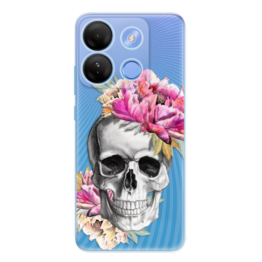 Odolné silikonové pouzdro iSaprio - Pretty Skull - Infinix Smart 7