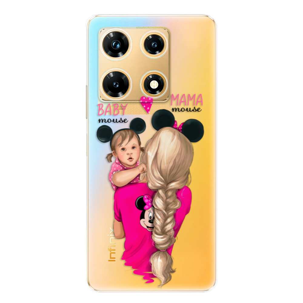 Odolné silikonové pouzdro iSaprio - Mama Mouse Blond and Girl - Infinix Note 30 PRO