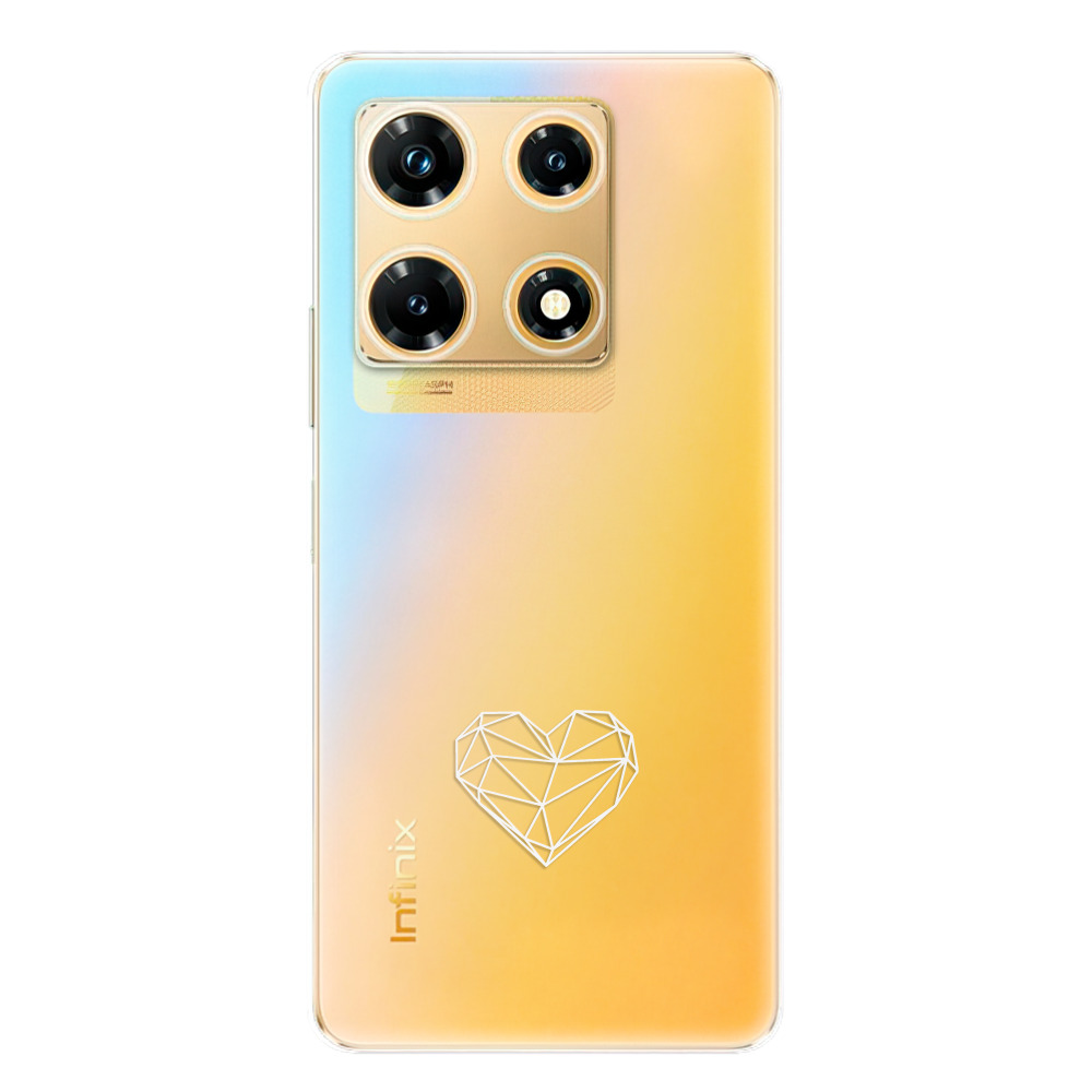 Odolné silikonové pouzdro iSaprio - čiré - Digital Love - Infinix Note 30 PRO