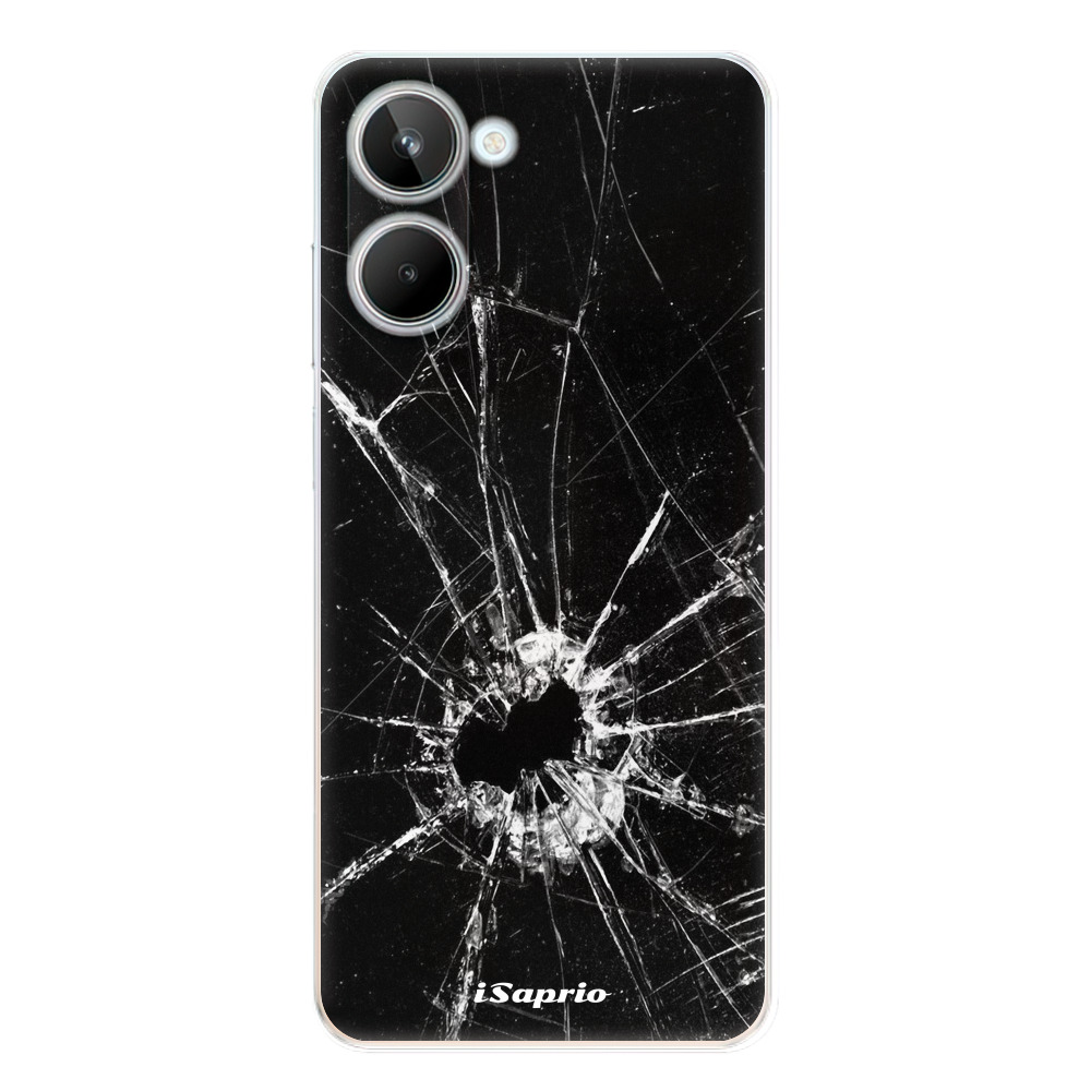 Odolné silikonové pouzdro iSaprio - Broken Glass 10 - Realme 10