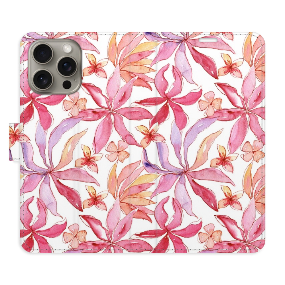 Flipové pouzdro iSaprio - Flower Pattern 10 - iPhone 15 Pro Max