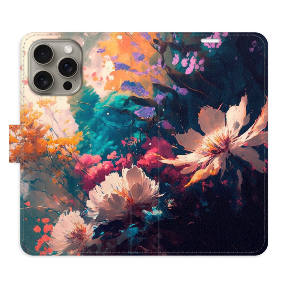 Flipové pouzdro iSaprio - Spring Flowers - iPhone 15 Pro Max