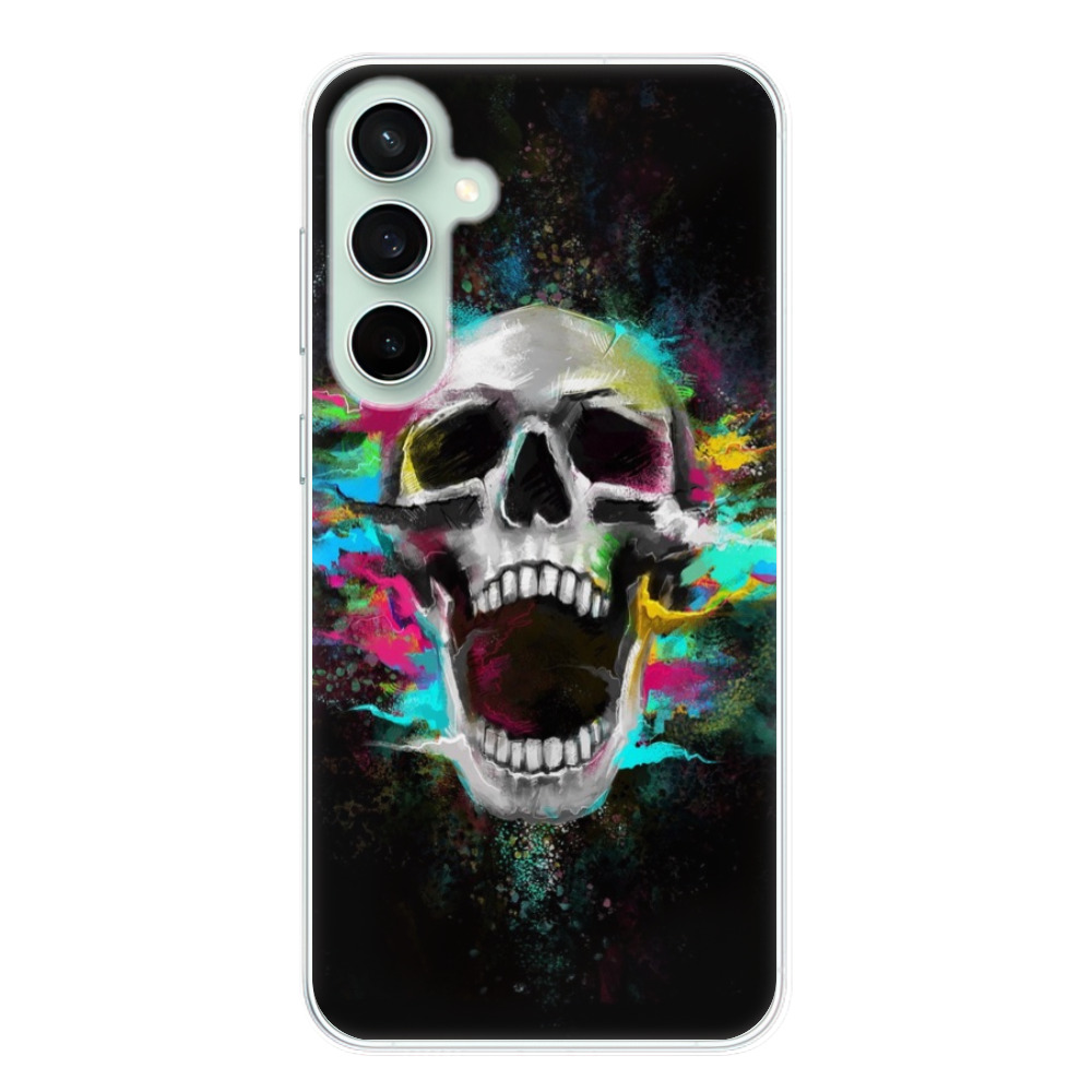 Silikonové odolné pouzdro iSaprio Skull in Colors - Samsung Galaxy S23 FE (Odolný silikonový kryt, obal, pouzdro iSaprio Skull in Colors na mobil Samsung Galaxy S23 FE)