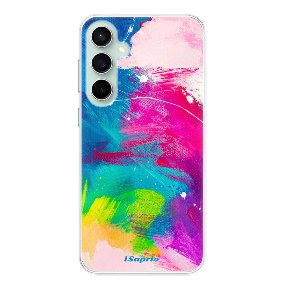 Odolné silikonové pouzdro iSaprio - Abstract Paint 03 - Samsung Galaxy S23 FE