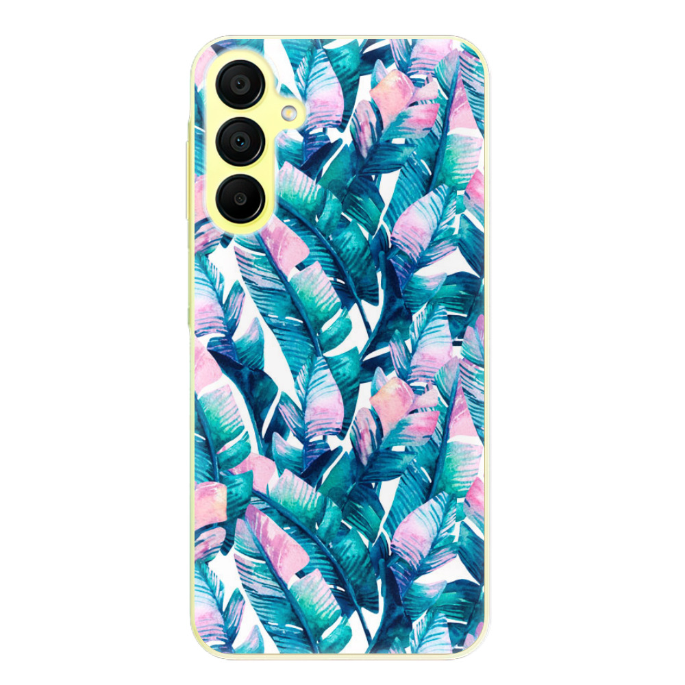 Silikonové odolné pouzdro iSaprio Palm Leaves 03 - Samsung Galaxy A15 / A15 5G (Odolný silikonový kryt, obal, pouzdro iSaprio Palm Leaves 03 na mobil Samsung Galaxy A15 / A15 5G)