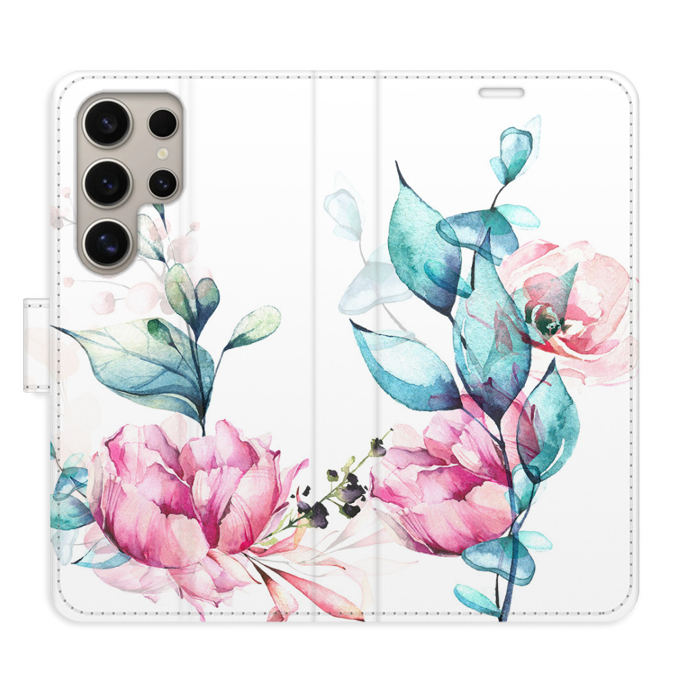 Flipové pouzdro iSaprio - Beautiful Flower - Samsung Galaxy S24 Ultra
