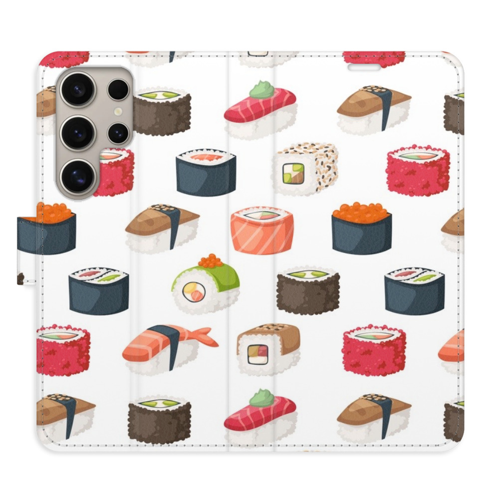 Flipové pouzdro iSaprio - Sushi Pattern 02 - Samsung Galaxy S24 Ultra