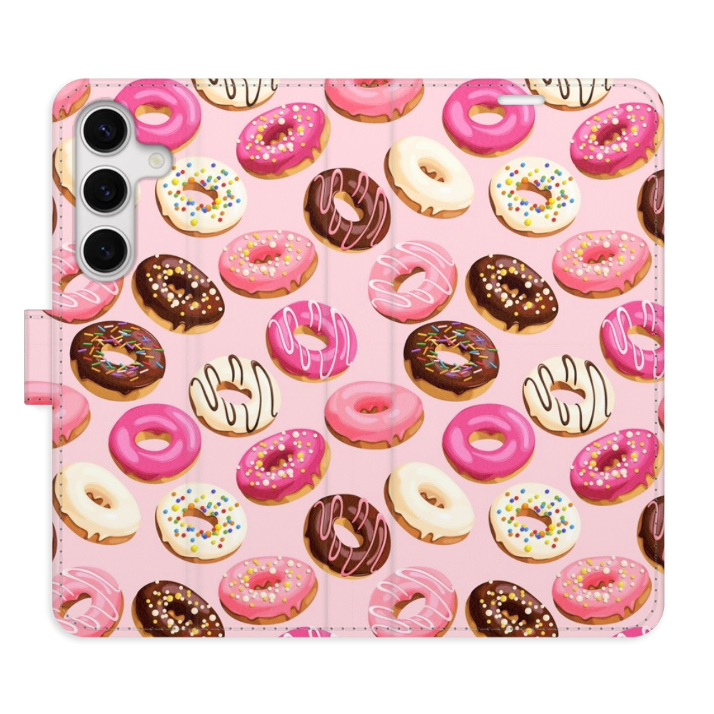 Flipové pouzdro iSaprio - Donuts Pattern 03 - Samsung Galaxy S24