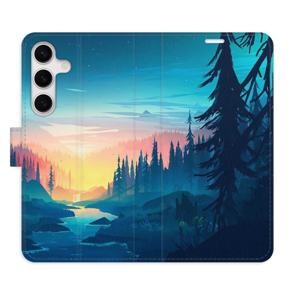 Flipové pouzdro iSaprio - Magical Landscape - Samsung Galaxy S24