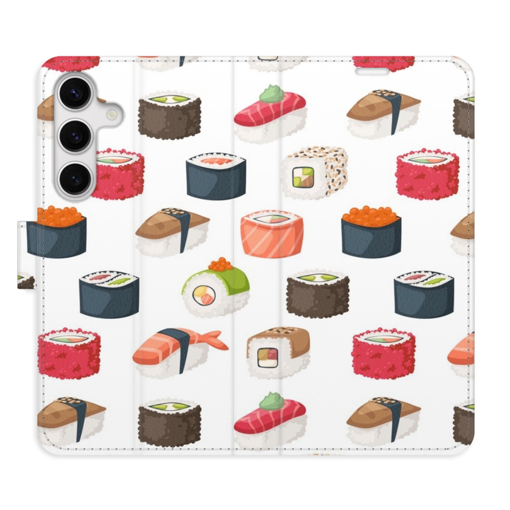 Flipové pouzdro iSaprio - Sushi Pattern 02 - Samsung Galaxy S24