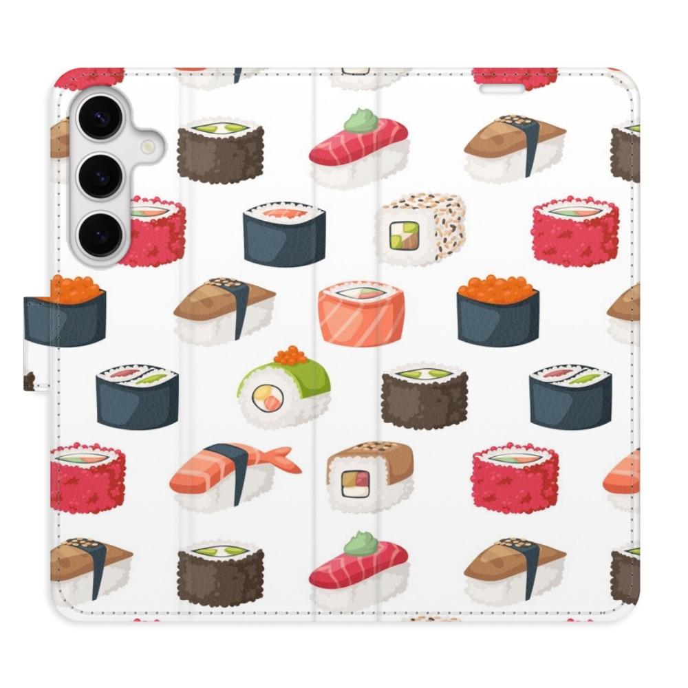 Flipové pouzdro iSaprio - Sushi Pattern 02 - Samsung Galaxy S24+