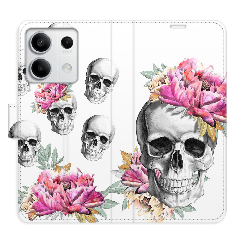 Flipové pouzdro iSaprio - Crazy Skull - Xiaomi Redmi Note 13 5G