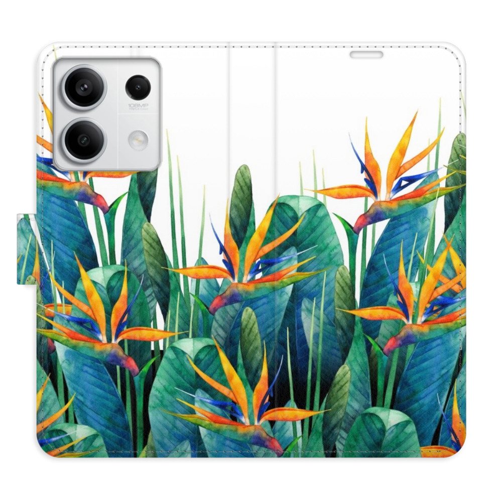 Flipové pouzdro iSaprio - Exotic Flowers 02 - Xiaomi Redmi Note 13 5G