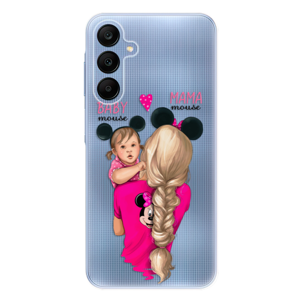 Odolné silikonové pouzdro iSaprio - Mama Mouse Blond and Girl - Samsung Galaxy A25 5G