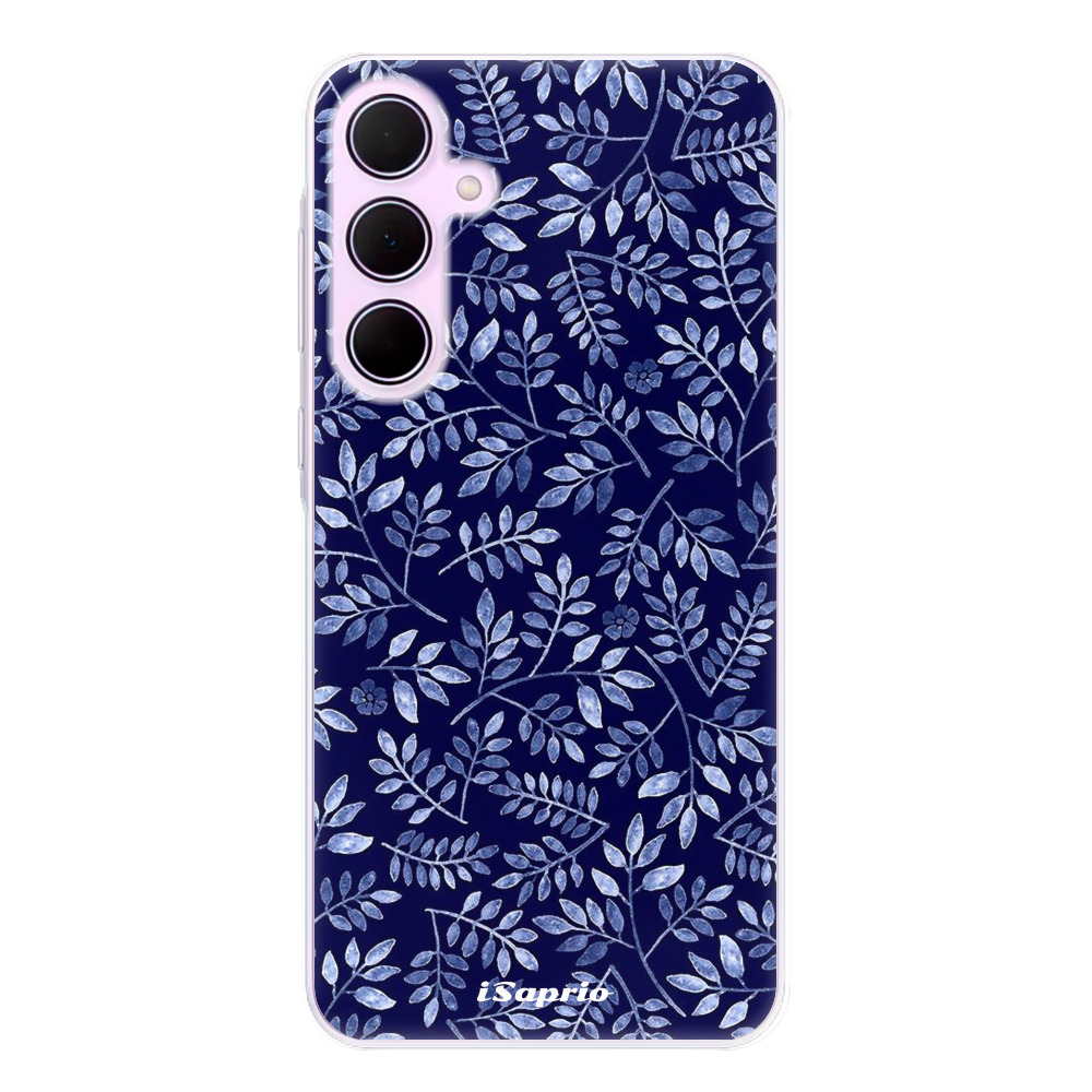 Odolné silikonové pouzdro iSaprio - Blue Leaves 05 - Samsung Galaxy A35 5G