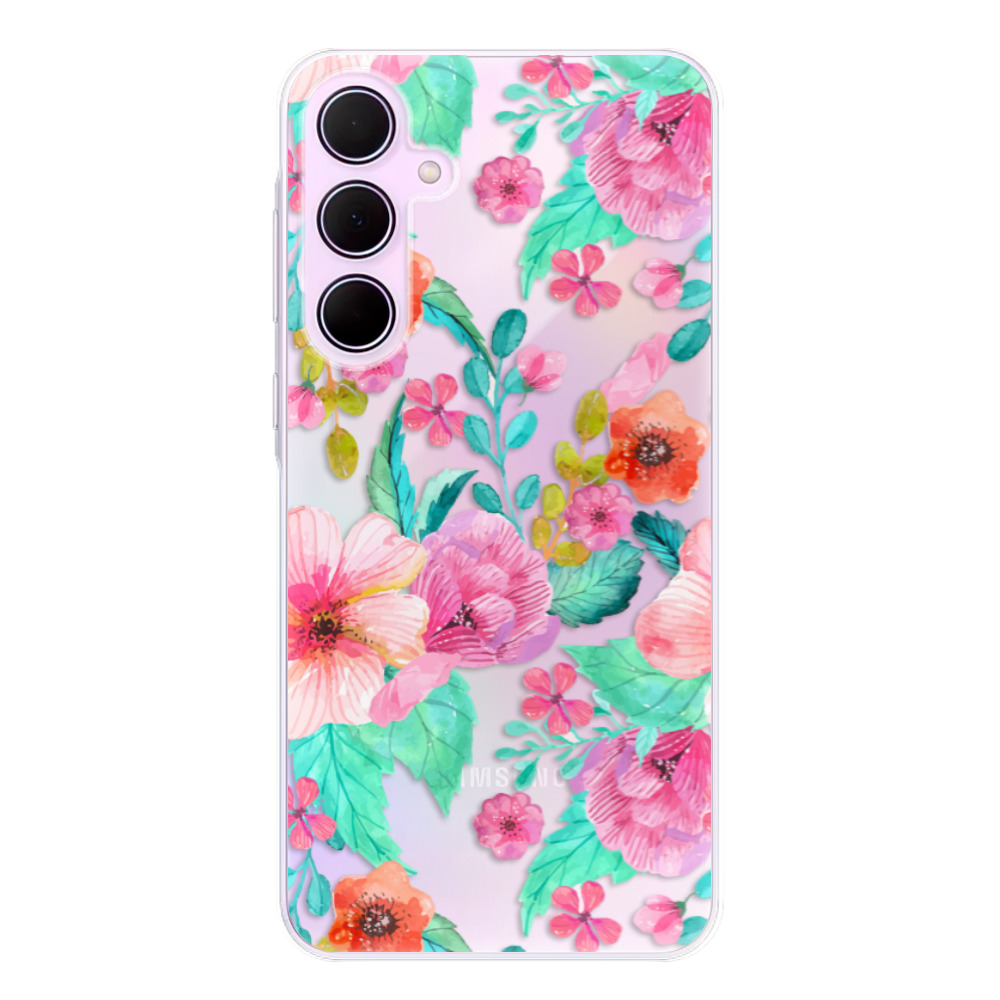 Odolné silikonové pouzdro iSaprio - Flower Pattern 01 - Samsung Galaxy A35 5G