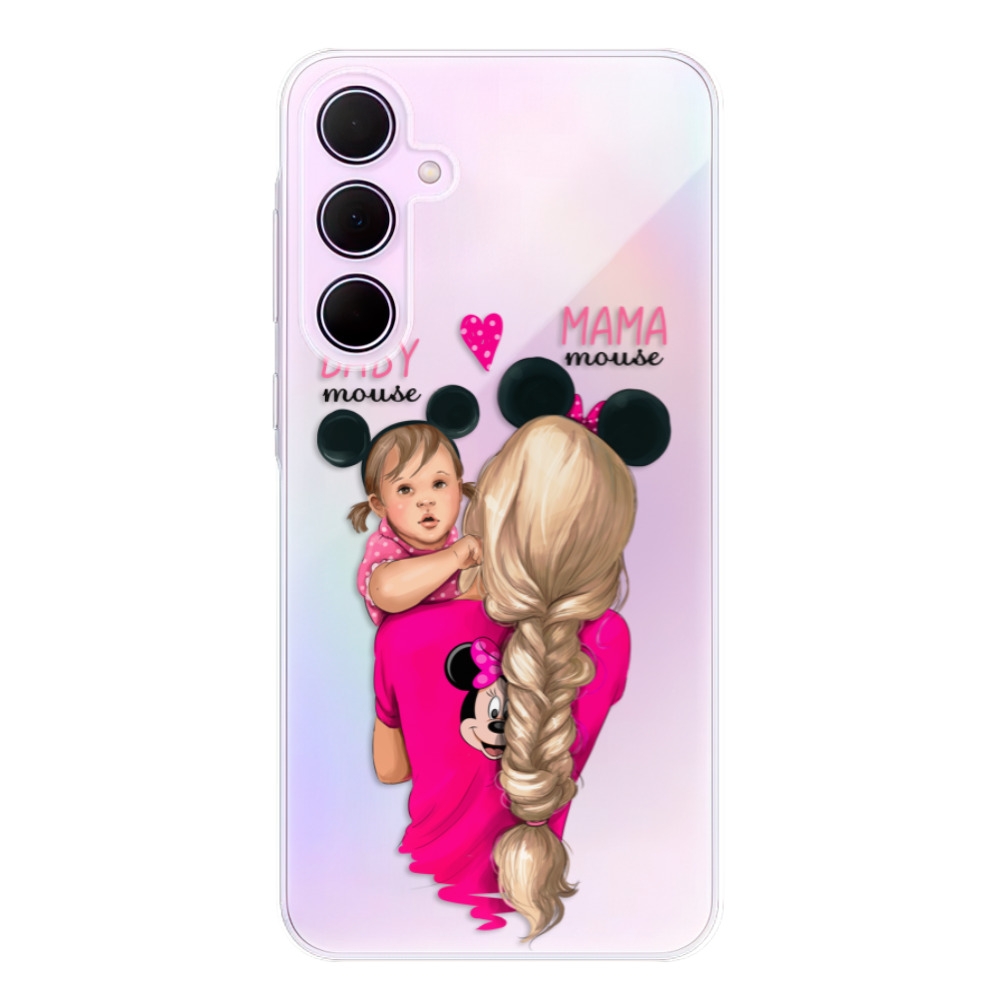 Odolné silikonové pouzdro iSaprio - Mama Mouse Blond and Girl - Samsung Galaxy A35 5G