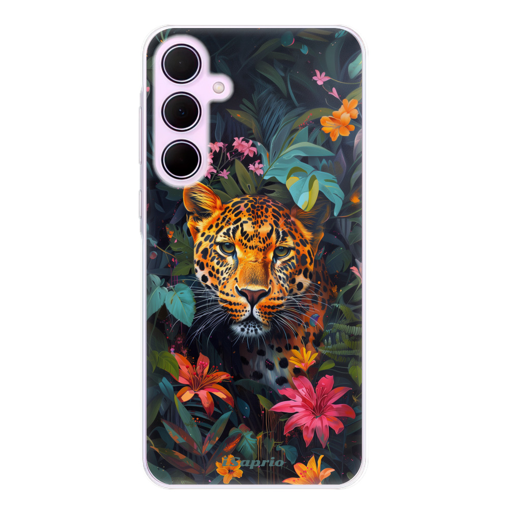 Odolné silikonové pouzdro iSaprio - Flower Jaguar - Samsung Galaxy A55 5G