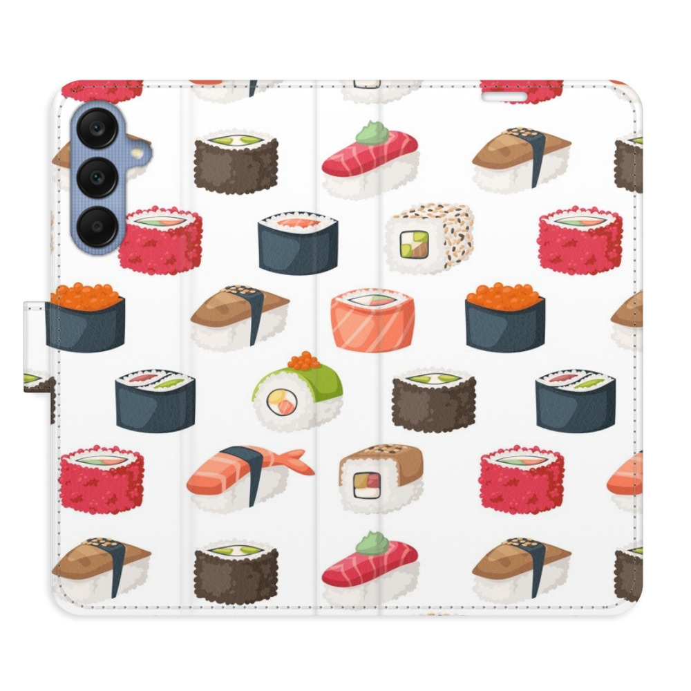 Flipové pouzdro iSaprio - Sushi Pattern 02 - Samsung Galaxy A25 5G