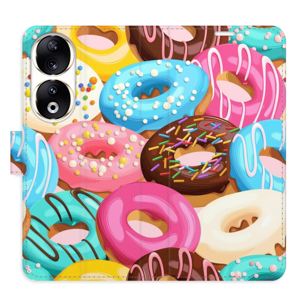 Flipové pouzdro iSaprio - Donuts Pattern 02 - Honor 90 5G