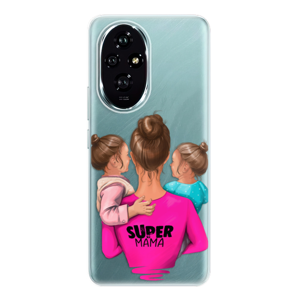 Silikonové odolné pouzdro iSaprio - Super Mama - Two Girls - Honor 200 (Odolný silikonový kryt, obal, pouzdro - Super Mama - Two Girls - Honor 200)