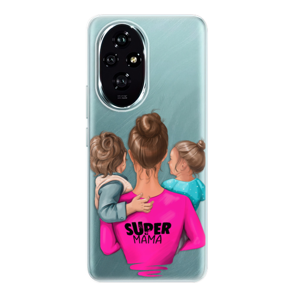 Silikonové odolné pouzdro iSaprio - Super Mama - Boy and Girl - Honor 200 (Odolný silikonový kryt, obal, pouzdro - Super Mama - Boy and Girl - Honor 200)